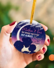 Mom - Moon Circle ornament - single (porcelain) aos-circle-ornament-single-porcelain-lifestyles-09