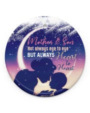 Mom - Moon Circle ornament - single (porcelain) front