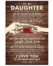 To My Daughter - You Are The Beat of My Heart 16x24 Poster front