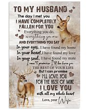 TO MY HUSBAND - DEER - I LOVE YOU 16x24 Poster front