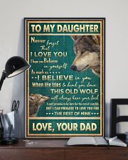To My Daughter - Wolf - Never Forget That I Love 16x24 Poster lifestyle-poster-2