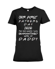 T-SHIRT - DAD AND CHILD - QUARANTINED Premium Fit Ladies Tee tile