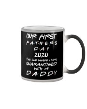 T-SHIRT - DAD AND CHILD - QUARANTINED Color Changing Mug tile