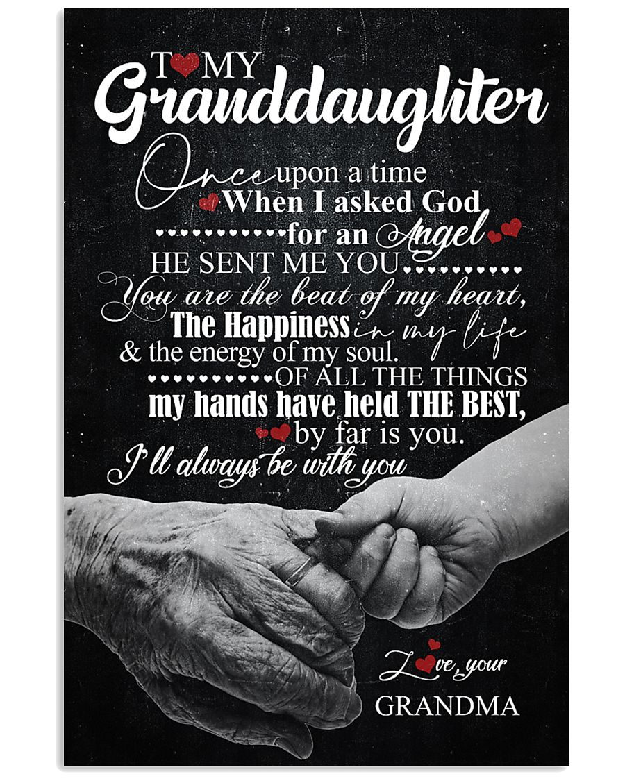 TO GRANDDAUGHTER - HANDS - ONCE UPON 16x24 Poster