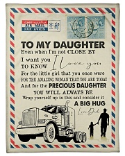 To My Daughter - Trucker - I Love You Small Fleece Blanket - 30" x 40" front
