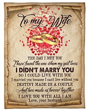 TO MY WIFE Fleece Blanket tile