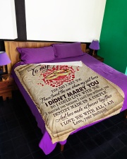 TO MY WIFE Large Fleece Blanket - 60" x 80" aos-coral-fleece-blanket-60x80-lifestyle-front-01