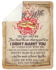 TO MY WIFE Large Sherpa Fleece Blanket - 60" x 80" thumbnail