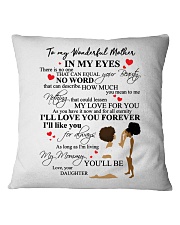 DAUGHTER TO MOTHER Square Pillowcase thumbnail