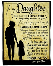 To My Daughter - Everyday MAy Not Be Good Large Fleece Blanket - 60" x 80" front