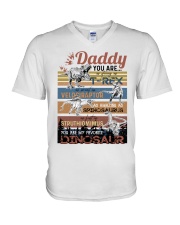 HOODIE - TO MY DADDY - FAVORITE DINOSAUR V-Neck T-Shirt tile