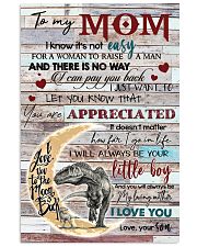 TO MY MOM - DINOSAUR - YOU ARE APPRECIATED 16x24 Poster front