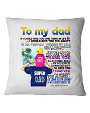 DAUGHTER TO DAD Square Pillowcase thumbnail