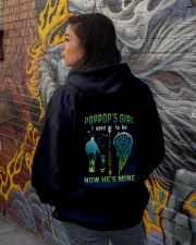 Poppop's girl- I used to be his angel now he's mine Hooded Sweatshirt lifestyle-unisex-hoodie-back-1