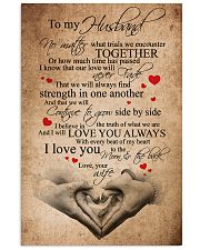 TO MY HUSBAND 16x24 Poster front