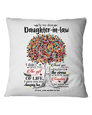 MOM TO DAUGHTER IN LAW Square Pillowcase thumbnail
