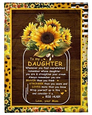 To My Daughter - Sunflower - Whenever You Feel Small Fleece Blanket - 30" x 40" front