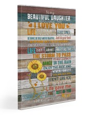 To My Daughter - Keep Your face To The Sunshine 20x30 Gallery Wrapped Canvas Prints front