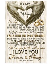 TO MY WIFE - LOVE HEART - I LOVE YOU 16x24 Poster front