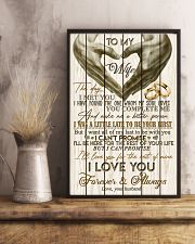 TO MY WIFE - LOVE HEART - I LOVE YOU 16x24 Poster lifestyle-poster-3