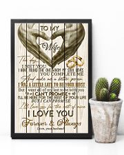 TO MY WIFE - LOVE HEART - I LOVE YOU 16x24 Poster lifestyle-poster-8
