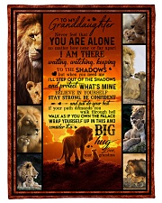To Granddaughter - Never Feel That You Are Alone Small Fleece Blanket - 30" x 40" front