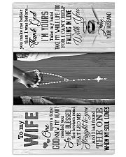 To My Wife - Hand In Hand - God Knew My Heart 16x24 Poster front
