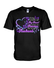 MY ANGEL - BUTTERFLY - A BIG PIECE OF MY HEART V-Neck T-Shirt tile