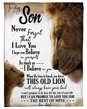 DAD TO SON Fleece Blanket tile