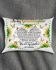 Grandma to Granddaughter - You Are The Beat Of My Rectangular Pillowcase aos-pillow-rectangle-front-lifestyle-1