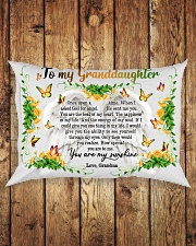 Grandma to Granddaughter - You Are The Beat Of My Rectangular Pillowcase aos-pillow-rectangle-front-lifestyle-2