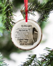 To My Wife - Hands - When I Say I Love You More Circle ornament - single (porcelain) aos-circle-ornament-single-porcelain-lifestyles-07
