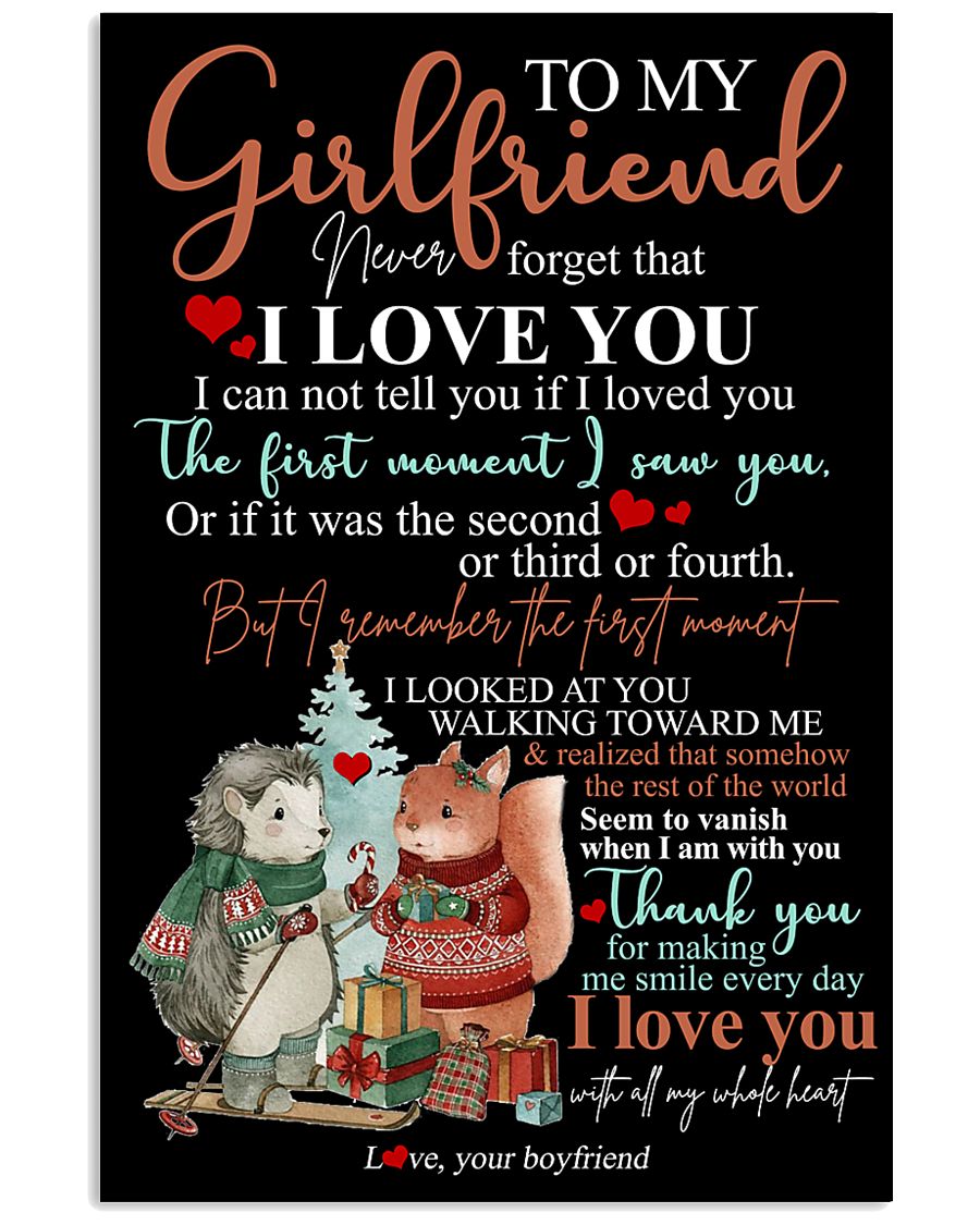 TO MY GIRLFRIEND 16x24 Poster