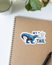 Dinosaur - Tail - Get Off My Tail - Sticker Sticker - Single (Horizontal) aos-sticker-single-horizontal-lifestyle-front-14