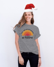 To My Daghter - You Are My Sunshine - T-shirt Classic T-Shirt lifestyle-holiday-crewneck-front-1