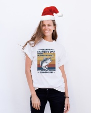 SON-IN-LAW - FISHING - VINTAGE - FATHER'S DAY Classic T-Shirt lifestyle-holiday-crewneck-front-1