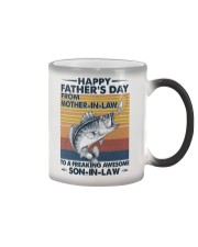 SON-IN-LAW - FISHING - VINTAGE - FATHER'S DAY Color Changing Mug tile