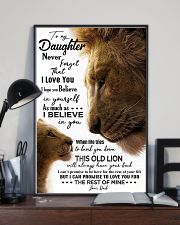 TO MY DAUGHTER - LION - KNOCK YOU 16x24 Poster lifestyle-poster-2