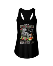T rex - Being a Grandmasaurus Is My Happily Ladies Flowy Tank tile