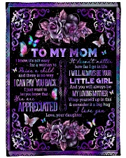 To My Mom - Fleece Blanket Large Fleece Blanket - 60" x 80" front