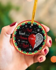 Angel Family Husband - Half Of My Hearts Circle ornament - single (porcelain) aos-circle-ornament-single-porcelain-lifestyles-09