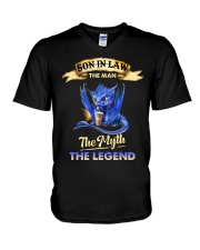 SON-IN-LAW - DRAGON COFFEE - THE MAN THE MYTH V-Neck T-Shirt thumbnail