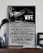 TO MY WIFE - LOVING YOU - I LOVE YOU 16x24 Poster lifestyle-poster-2
