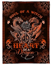 Dragon - Mandala - Soul Of A Witch Small Fleece Blanket - 30" x 40" front