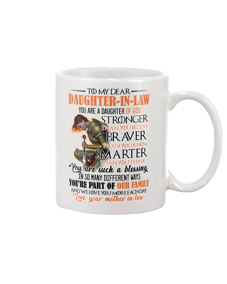 DAUGHTER-IN-LAW - GOD - STRONGER - BRAVER Mug