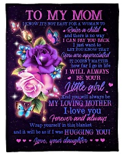 To My Mom - Fleece Blanket Fleece Blanket tile