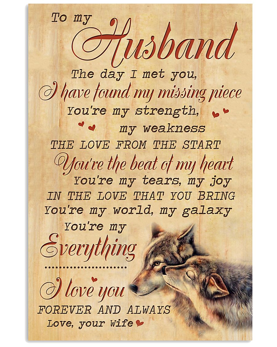 TO MY HUSBAND 16x24 Poster
