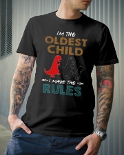 T-SHIRT - T REX - RULES - OLDEST CHILD Classic T-Shirt lifestyle-mens-crewneck-front-6