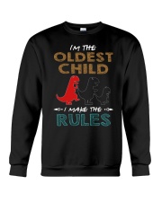 T-SHIRT - T REX - RULES - OLDEST CHILD Crewneck Sweatshirt thumbnail