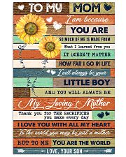 TO MY MOM - SUNFLOWER 16x24 Poster front